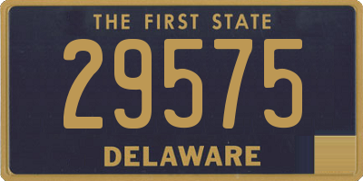 DE license plate 29575