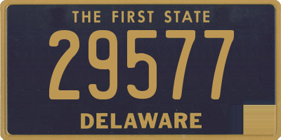 DE license plate 29577