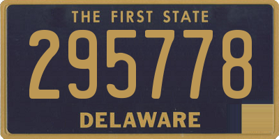 DE license plate 295778