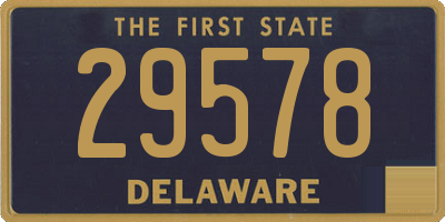 DE license plate 29578