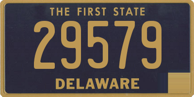 DE license plate 29579