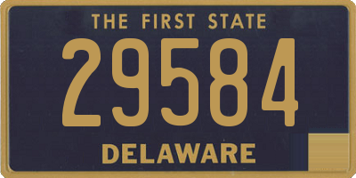 DE license plate 29584
