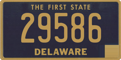 DE license plate 29586