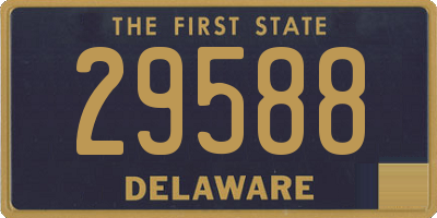 DE license plate 29588
