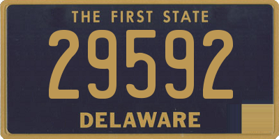 DE license plate 29592