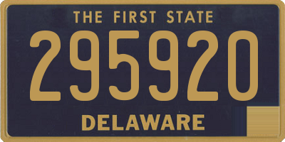 DE license plate 295920