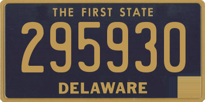 DE license plate 295930