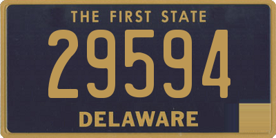DE license plate 29594