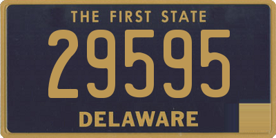 DE license plate 29595