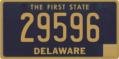 DE license plate 29596