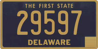 DE license plate 29597