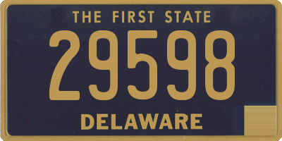 DE license plate 29598