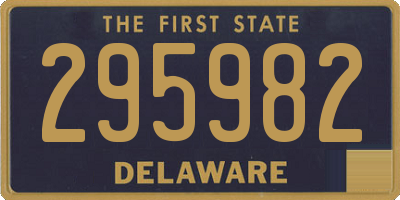 DE license plate 295982
