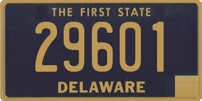 DE license plate 29601