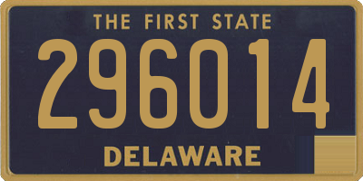 DE license plate 296014
