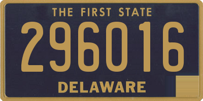 DE license plate 296016