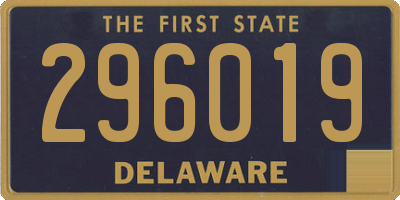 DE license plate 296019