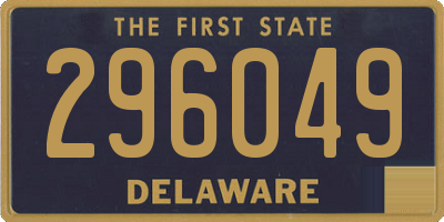 DE license plate 296049