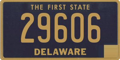 DE license plate 29606