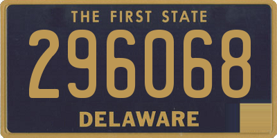 DE license plate 296068