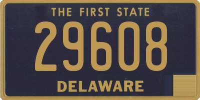 DE license plate 29608