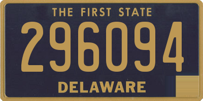 DE license plate 296094