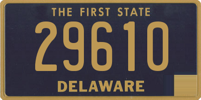 DE license plate 29610