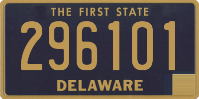 DE license plate 296101