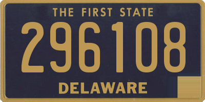 DE license plate 296108