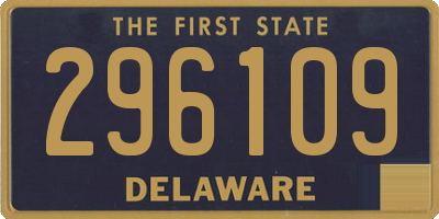DE license plate 296109