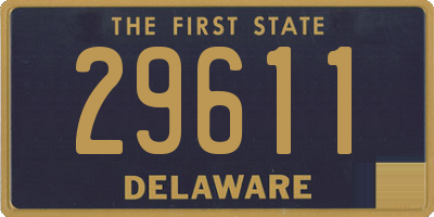 DE license plate 29611