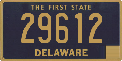 DE license plate 29612