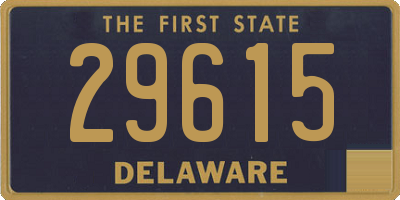 DE license plate 29615