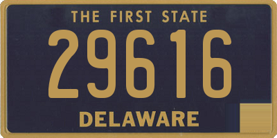 DE license plate 29616