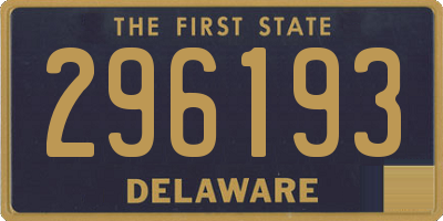 DE license plate 296193