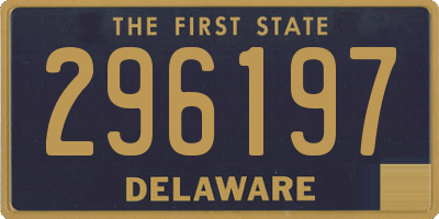DE license plate 296197
