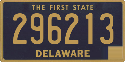 DE license plate 296213