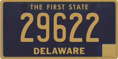 DE license plate 29622