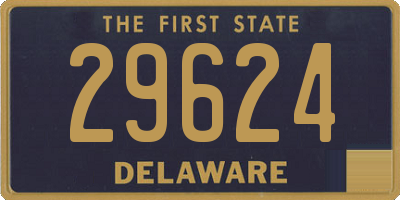 DE license plate 29624