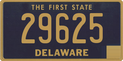 DE license plate 29625