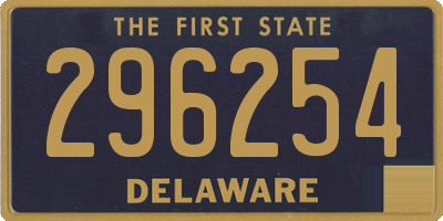 DE license plate 296254