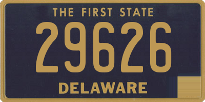 DE license plate 29626