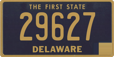 DE license plate 29627