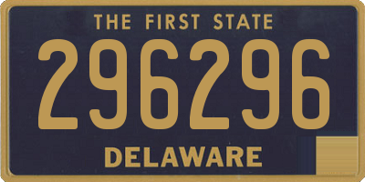 DE license plate 296296