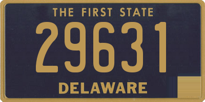 DE license plate 29631