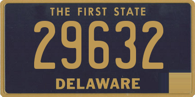 DE license plate 29632