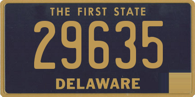 DE license plate 29635