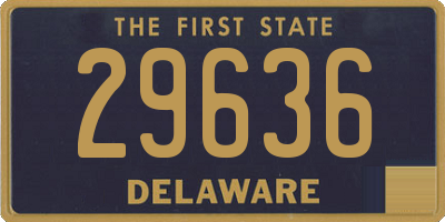 DE license plate 29636