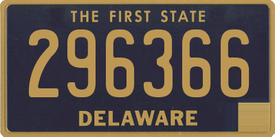 DE license plate 296366