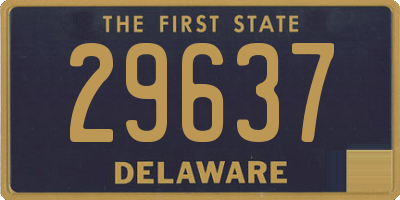 DE license plate 29637